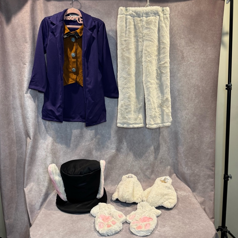 White Rabbit Costume/Dress-Up Alice in Wonderland Child Size Small